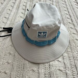 Adidas Beige and Blue Women's Hat